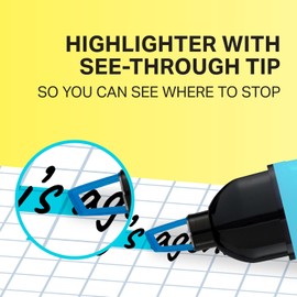 SHARPIE Clear View Resaltadores, punta de cincel, colores surtidos, 4 unidades