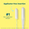 O.b. Tampons 40 Count Applicator Free Compact Custom Fit Leak