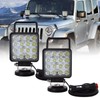 SKYWORLD 2pcs 48W Magnetic Base Bracket LED Work Light Bar