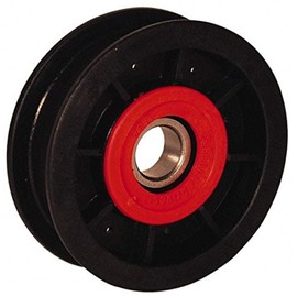 Fenner Drives FA3501 PowerMax Flat Belt Idler, 3/4" Section, Glass Reinforced Nylon, 17 mm Bore, 3.5" OD