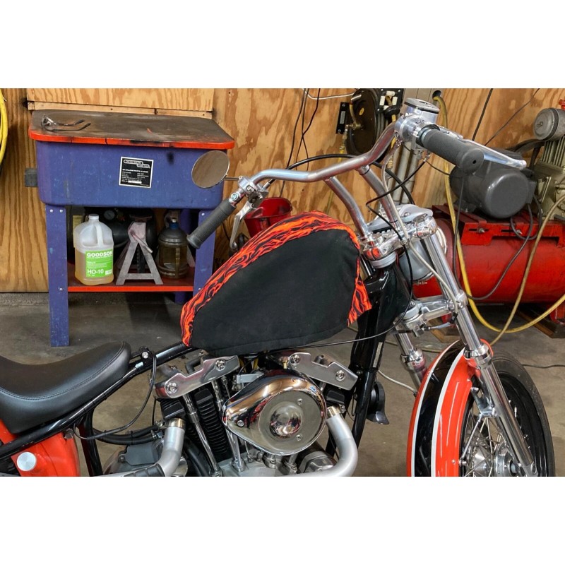 IronHeadCycle Harley Ironhead Gas Tank Fabric Storage Cover, Deluxe Version