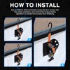 Forccord 2-Pcs Retractable Ratchet Straps Fit for 2015-2025 2026 Ford