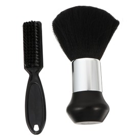 SAFIGLE 2pcs Professional Barber Brushes Set Hair Removal Brush for Neck Soft Barber Hairbrush for Cleaning