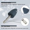 HONGUIS 8 Pcs Cone Shape Mounted Grinding Stone,1/4" Hex Shank,