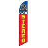Auto Stereo Shop Advertising Feather Banner Swooper Flag Sign with