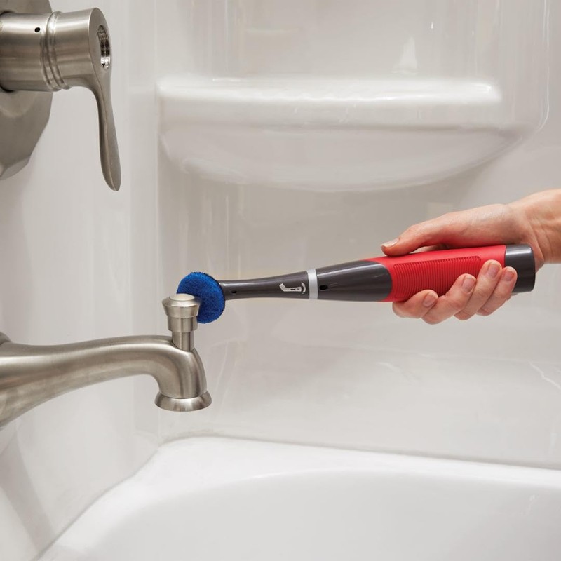 Rubbermaid Reveal Power Scrubber Attachable Scouring & XL Brush Head,