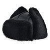 MGGMOKAY Aviator Hat Genuine Shearling Leather Aviator Cap Warm Russian