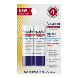 Aquaphor Lip Protectant Balsamo Labial Fps 30 Blíster De 2pz                                                                                          