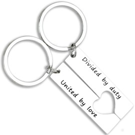AHAETH Military Going away Gifts Keychains Military Deployment Items Army Couple Gifts Military Keychain