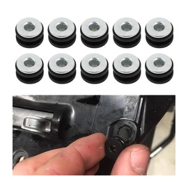 JNNJ 10PCS Motorbike Fairing Washer, Motorcycle Rubber Grommet Bolt, Motorcycle Accessorie Rubber Side Cover Grommet, Single Side Panel Fairing Washer Spacer, for Motorcycle Replacement Part