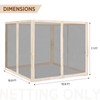 EAGLE PEAK Gazebo Replacement Mosquito Netting 10'x12', 4-Panel Screen Sidewalls
