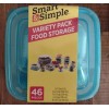 Smart & Simple 46 Piece Variety Pack Food Storage Containers
