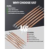 6 PCS Universal Automotive Braided Copper Ground Strap, 12 Inch
