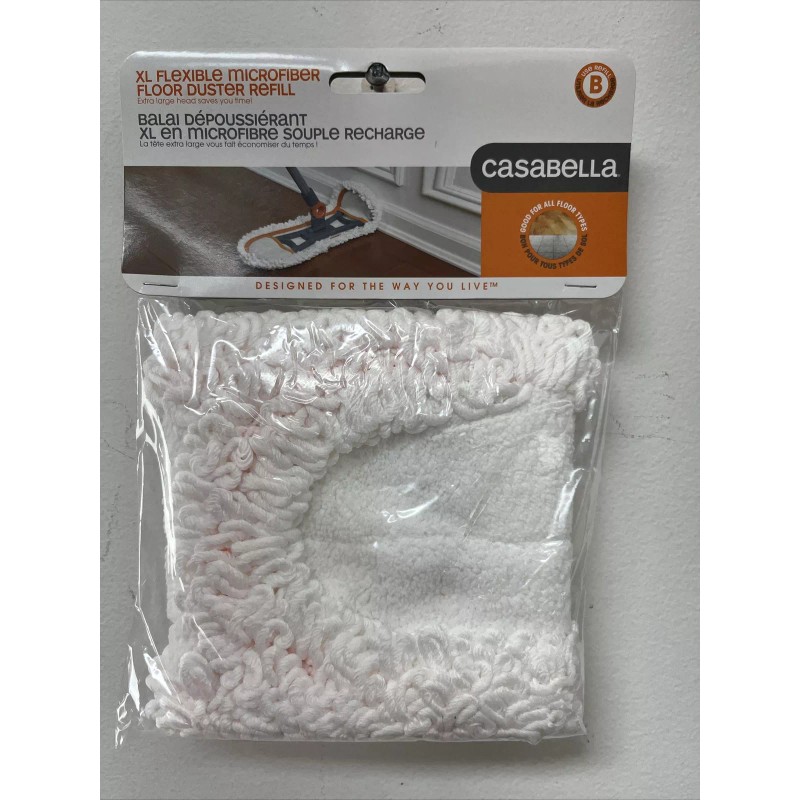 Casabella XL flexible microfiber floor duster refill (3pk)