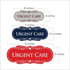 Signs ByLITA Designer Urgent Care Sign (Black) - Large