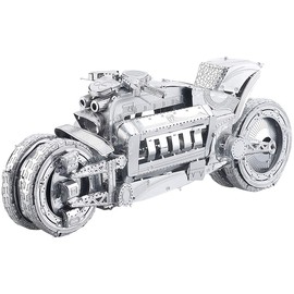 Playtastic 3D Metal Puzzle: 3D Metal Motorcycle Construction Kit in Scale 1:13, 45 Pieces (Metal Model Kit, Tin Toy, Souvenir)