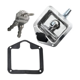 DUZFOREI Stainless Steel T Handle Latch, Folding T-Shape Cam Handle Lock Tool Box with Keys for RV Camper, Truck Trailer Electrical Cabinet, Toolbox, Power Distribution Cabinets