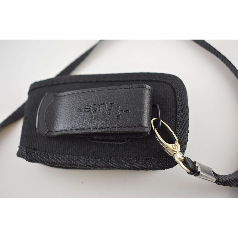 Newyorkcellphone Around The Neck Hanging Open Top Padded Black Case