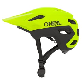 O'Neal all-mountain bike helmet, with ventilation openings for ventilation and cooling, size adjustment system, complies with EN1078 safety standard, helmet trail-finder split, adult helmet in neon yellow, size S/M, yellow, S/M