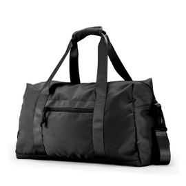 Travel Duffle Bag,Sport Gym Bag for Men And Women with Wet Pocket,Weekender Bag Carry On Tote Bags for Airplane (Black, M)