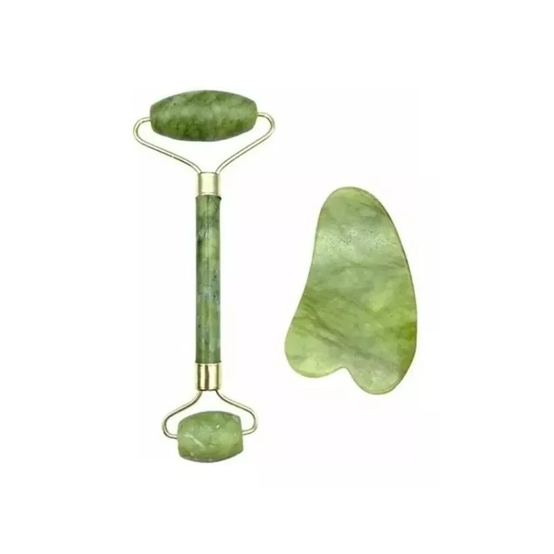 GROUP Combo Rodillo Dejade Piedra Guasha + Serum Hidratante Arroz