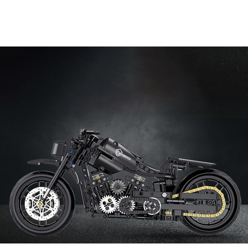 Technic Motorcycle Building Blocks, 586 Pieces Clamping Blocks Technology Super