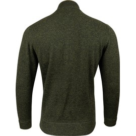 JACK PYKE Ashcombe 100% Lambswool Long Sleeve Zip Knit Jumper Pullover Deep Olive X-Large