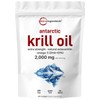 Micro Ingredients Antarctic Krill Oil Supplement, 2,000mg Per Serving, 240