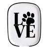 Ceramic Patterned Fork Spoon Rest with Message Love, Functional Kitchenware