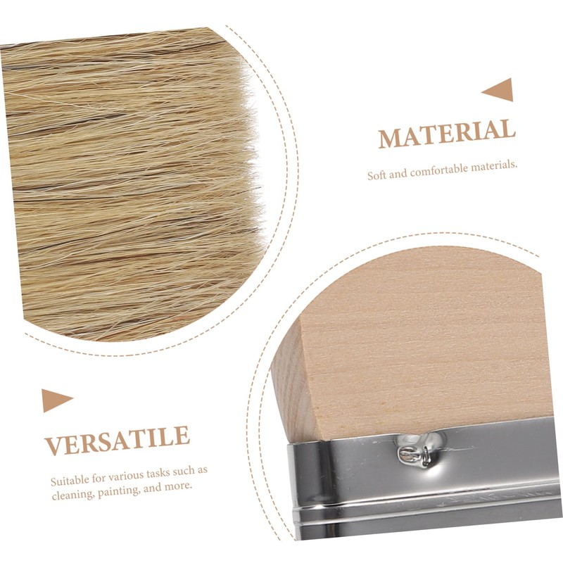 TEHAUX Beach Sand Brush with Handle Multipurpose Natural Boar Bristle