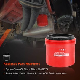 29539579 Transmissions Filter Compatible With Allison 1000 2000 2400 Series, Fit for 6.6L Duramax Diesel 01-19 Chevy Silverado/GMC Sierra 2500HD（6 Pack）