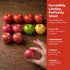 Mtbricey 10 Pcs Foam Artificial Apples 5.4cm Red Green Fake