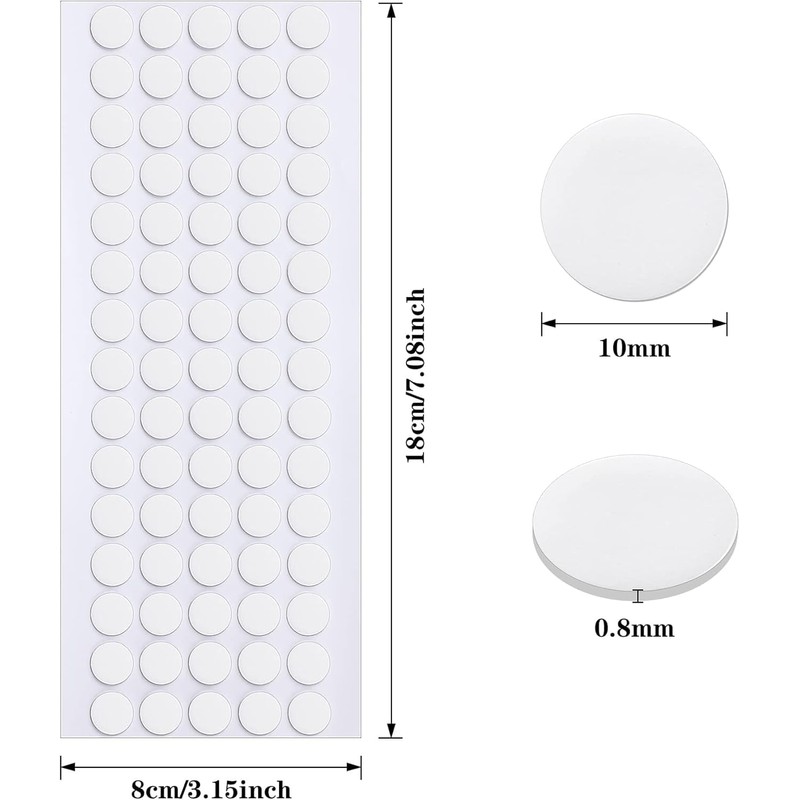 JANYUN 140 Pcs Double Sided Sticky Dots Removable Round Putty