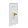 BOPLAT RCA Wall Plate 2 Port Female to Female -