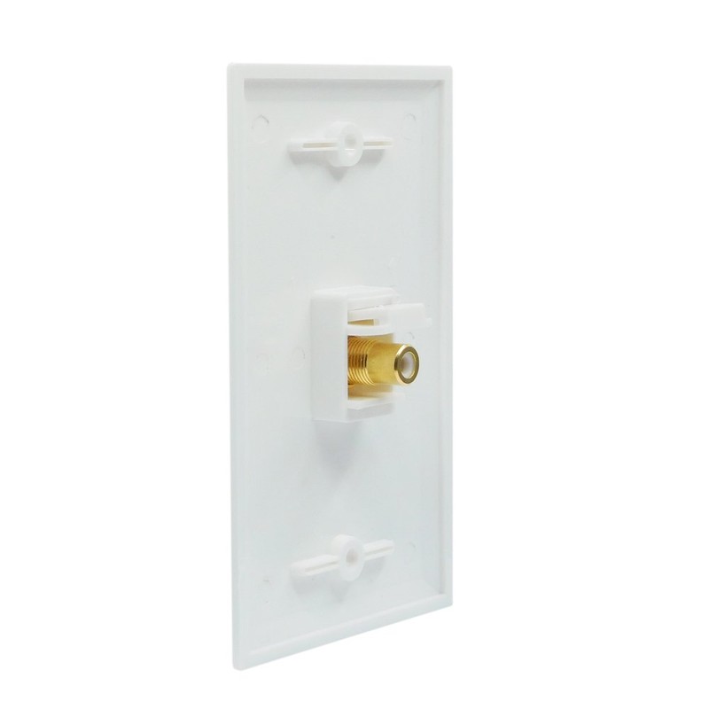 BOPLAT RCA Wall Plate 2 Port Female to Female -