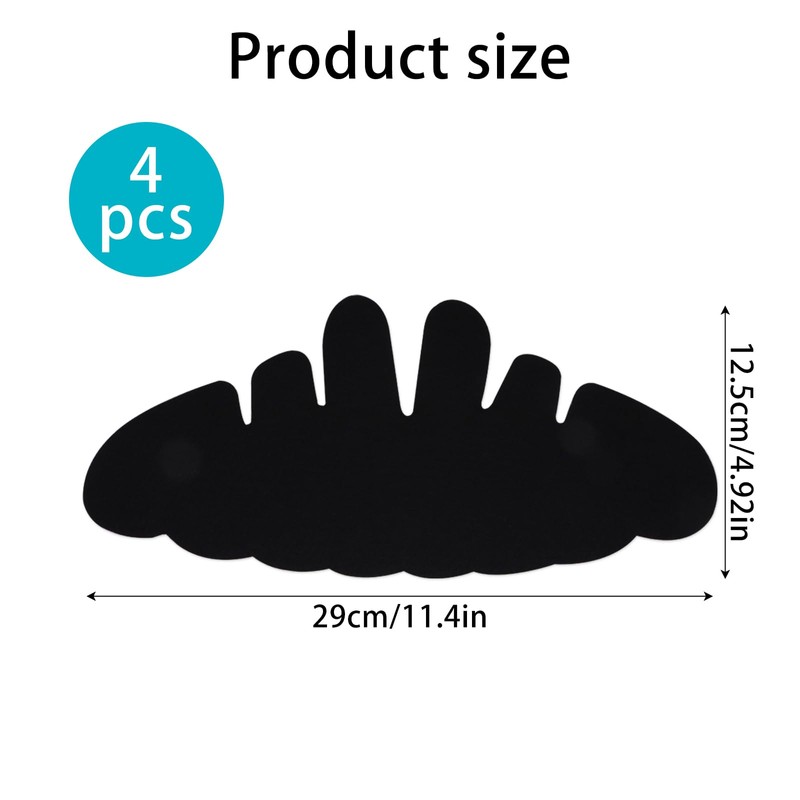 BENLIUDH 4pcs Hat Shaper Insert, Hat Sweat Liner to Keep