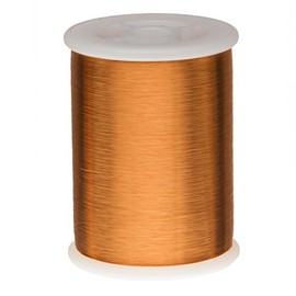 Remington Industries 42HFVP 42 AWG Heavy Build Magnet Wire, Heavy Formvar Copper Wire, 1.0 lb, 0.0029" Diameter, 49600' Length, Amber