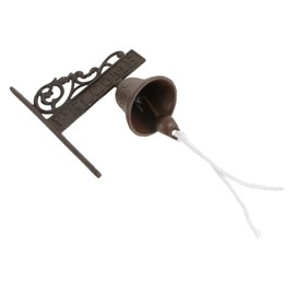 GRIRIW Iron Material Door Chime Charming Vintage Design Hanging Wall Bell for Home Dec