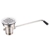 Sepaitek 3-1/2" Commercial Sink Drain with Twist Lever Handle, Waste