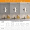 BNHHLZ Modern LED Chandelier Black Ring Pendant Light Fixtures 4000K