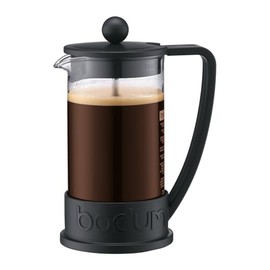 Bodum Bodum 12oz Brazil French Press Coffee Maker, High-Heat Borosilicate Glass, Black - Made in Portugal