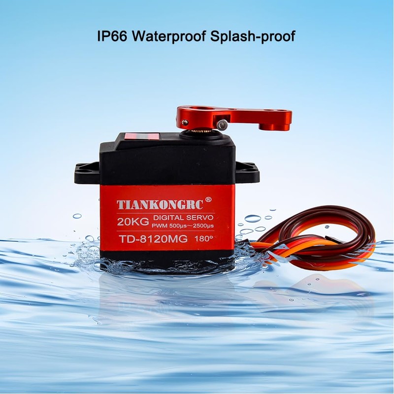 Sparkleiot TD-8120MG 20KG Digital Servo High Torque Metal Gear Waterproof
