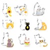 9-Piece Cat Cookie Cutter Set - 9 Unique Cat Shapes