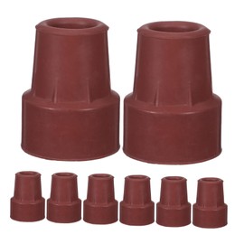 SUPVOX 8pcs Rubber Trekking Pole Tips Shock Absorbing Replacement Protectors for Walking Sticks Lightweight and Portable Non Slip Feet for Hiking and Outdoor Activities