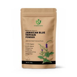 Jamaican Blue Vervain Tea - 100% Pure Healthy Wild-Crafted Herbal Leaf for Teas and Wellness Well Cleaned Leaves Tea