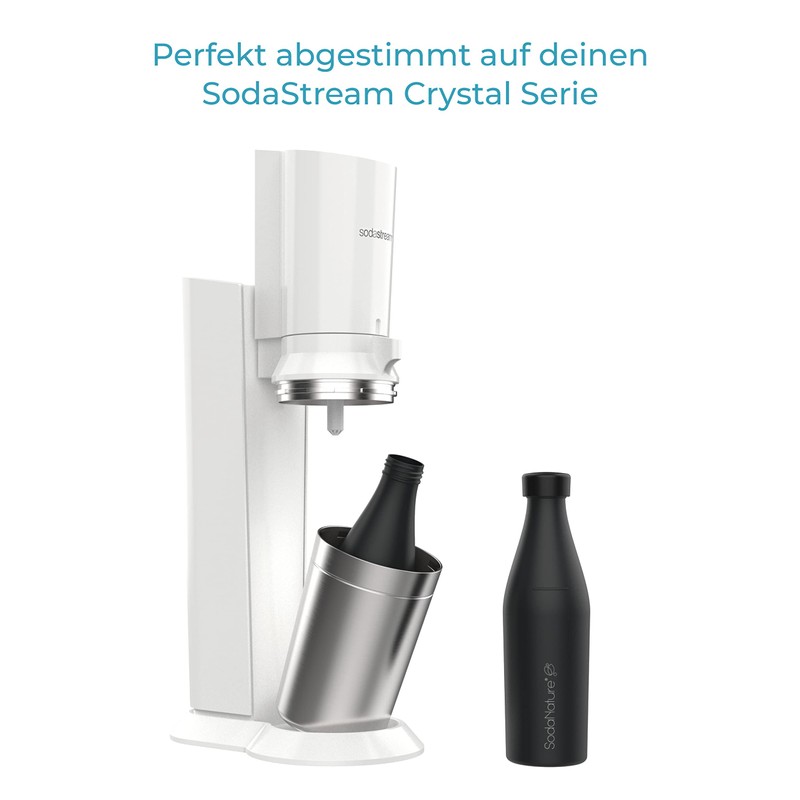 SodaNature 2 x Premium Bottle Caps for SodaStream Crystal Bottles,