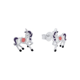 Prinzessin Lillifee Stud Earrings for Girls and Children, Comes in Jewellery Gift Box, Silver, No Gemstone