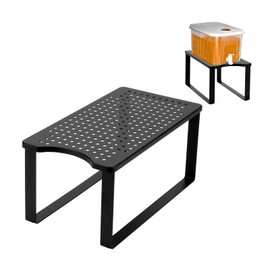 KCGANI Water Filter Dispenser Stand for Countertop, 14.8"x7.7"x6.7"Metal Black Stand Water Dispenser Stand, Water Filter Stand Compatible with Water Pitcher Waterdrop Support Frame Beverage Dispenser