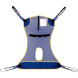 Full Body Mesh Lift Sling with Commode Opening, Patient Lift for Toileting, Shower, Breathable Mesh Transfer Sling– Safe & Versatile (Medium)