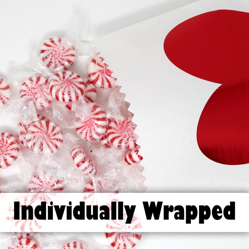 Starlight Peppermint Candy Bulk – 56 Individually Wrapped Red &